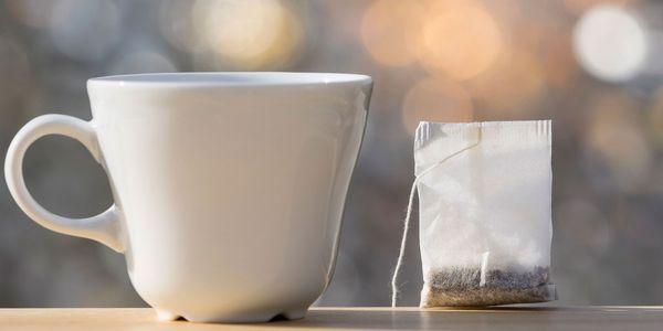 alvejante em riscos de saúde de saquinhos de chá
